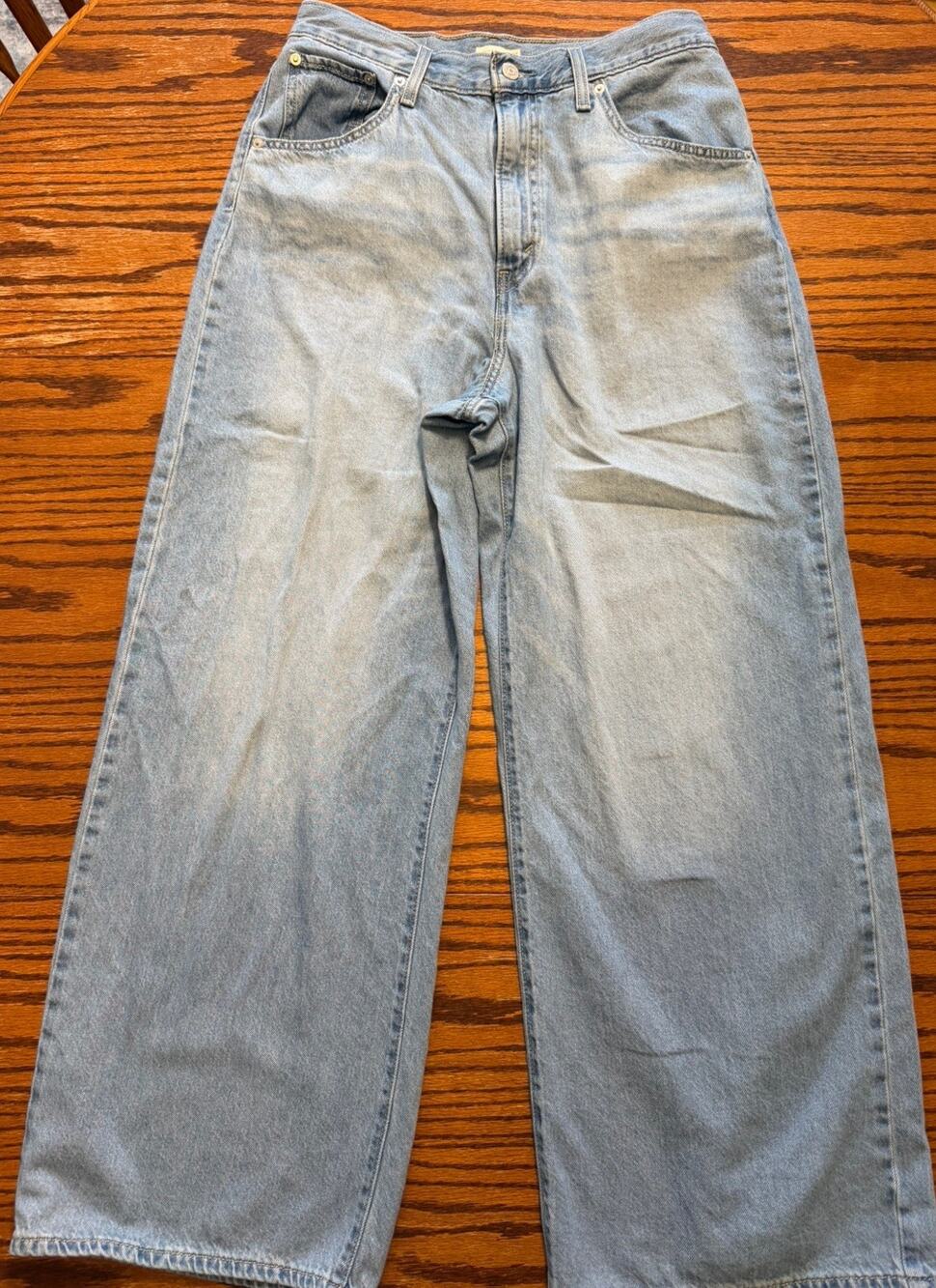 Levi's Cinch Baggy Jeans Women's Tag 30X31 Mens 30wx31L Loose High Rise Wide Leg
